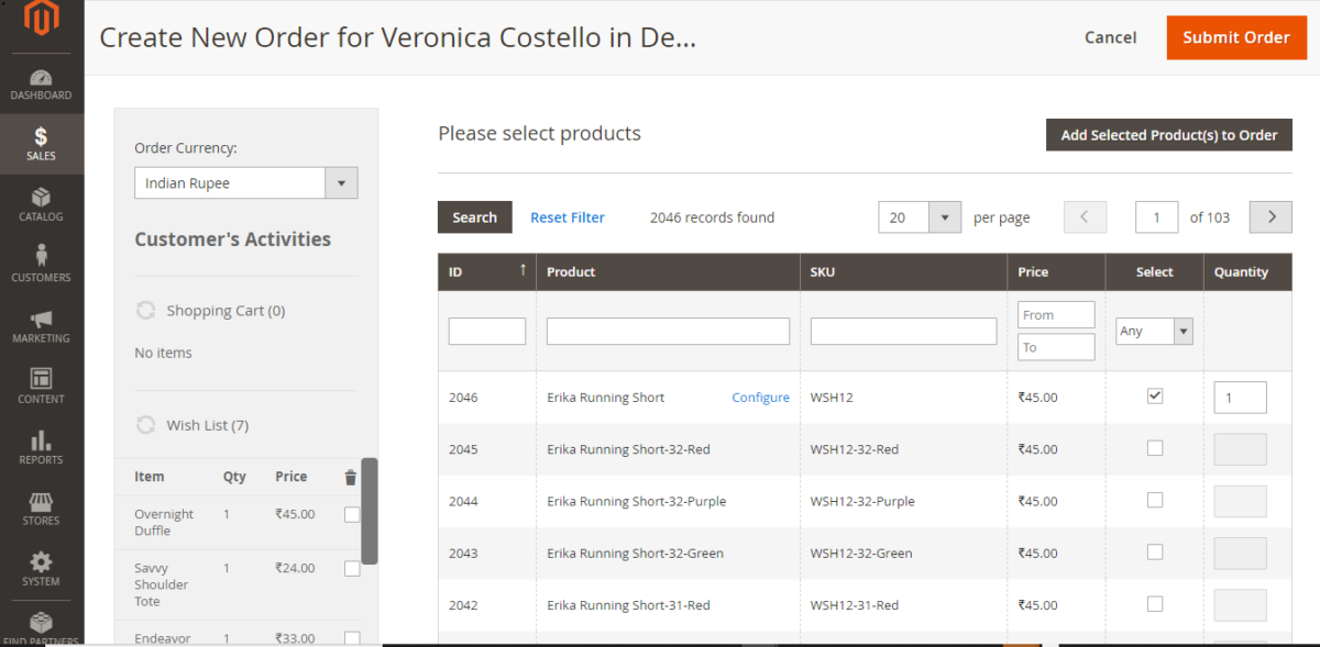 How To Create Customer Order in Magento 2.x Admin Panel - MAGE2DB.COM