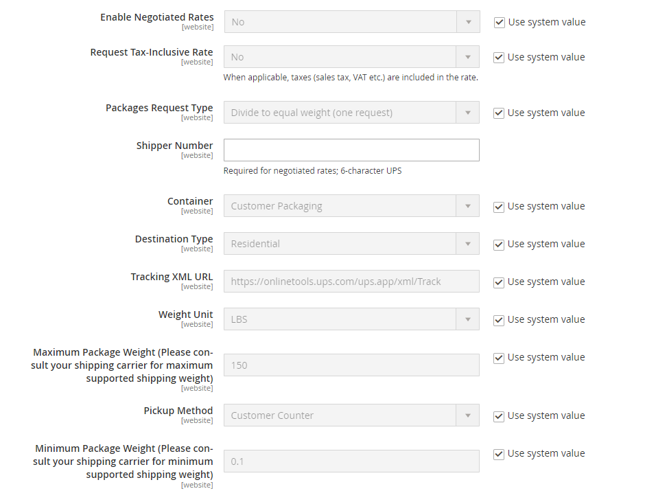 UPS  Setup Package Description