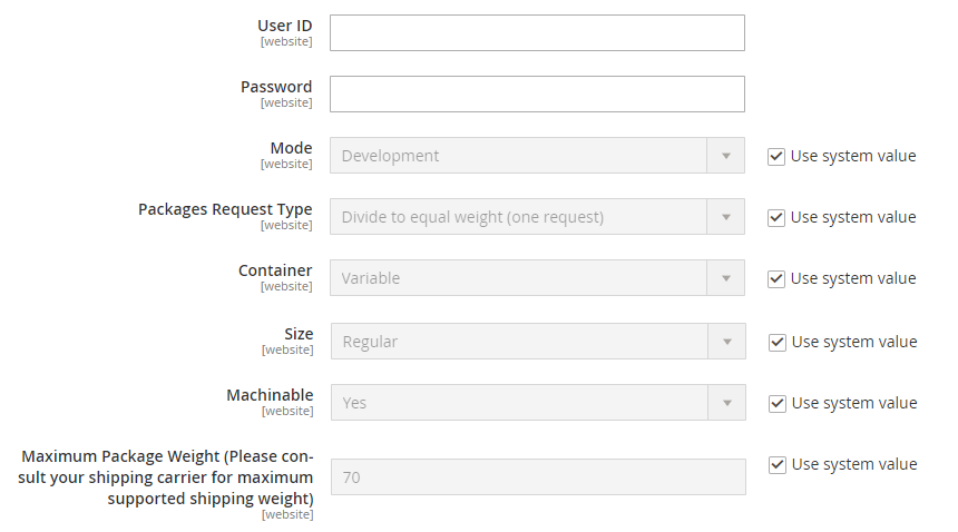 USPS Credentials