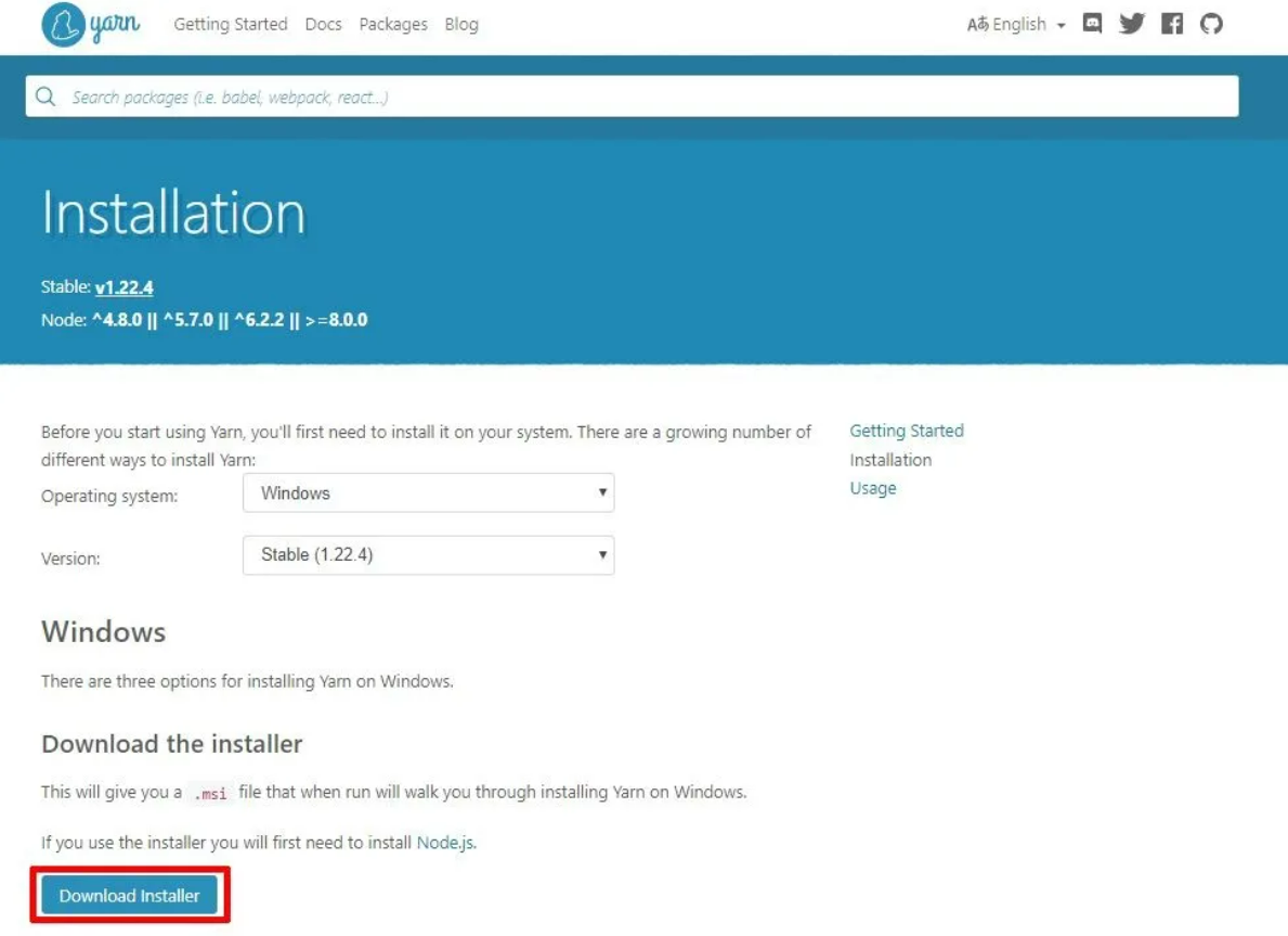 How To Install Yarn in Windows 10 / 11