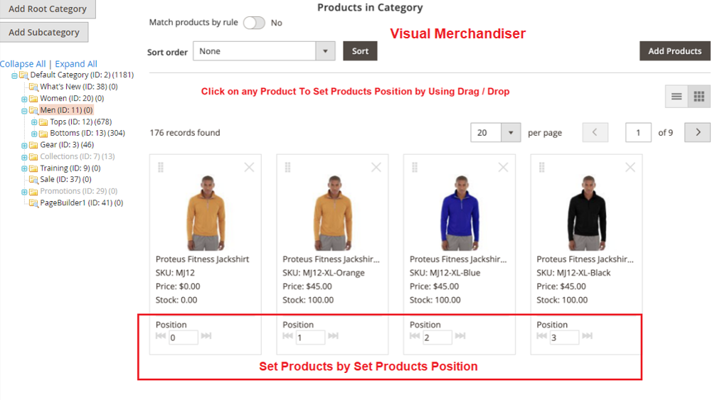 What is Visual Merchandiser in Adobe Commerce